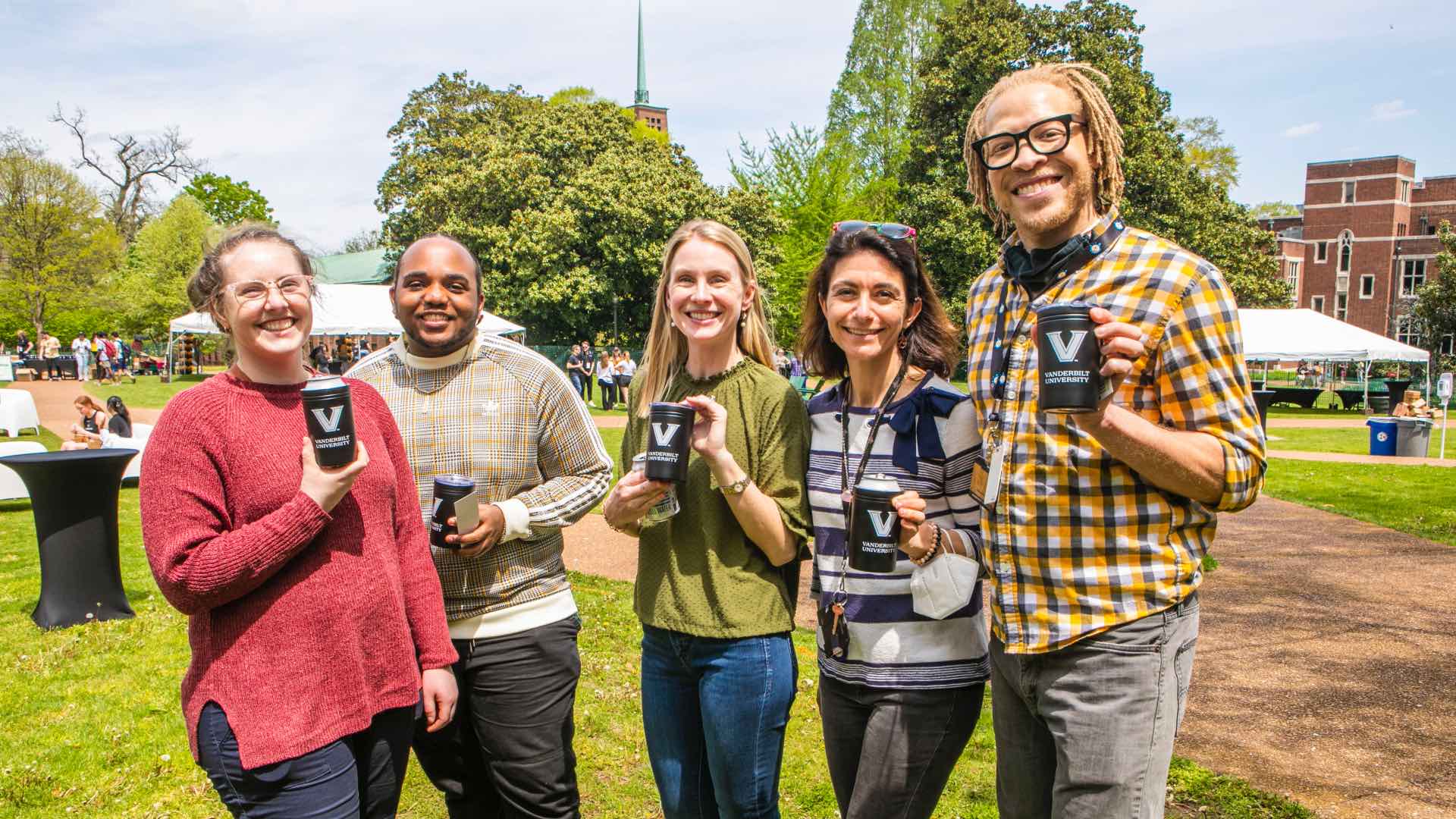 staff members at an event